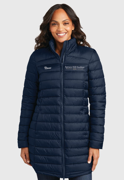 Spruce Hill Stables Port Authority® Ladies Horizon Puffy Long Jacket