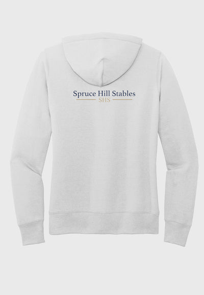 Spruce Hill Stables Port & Company® White Core Fleece Pullover Hooded Sweatshirt, Ladies, Mens + Youth Styles