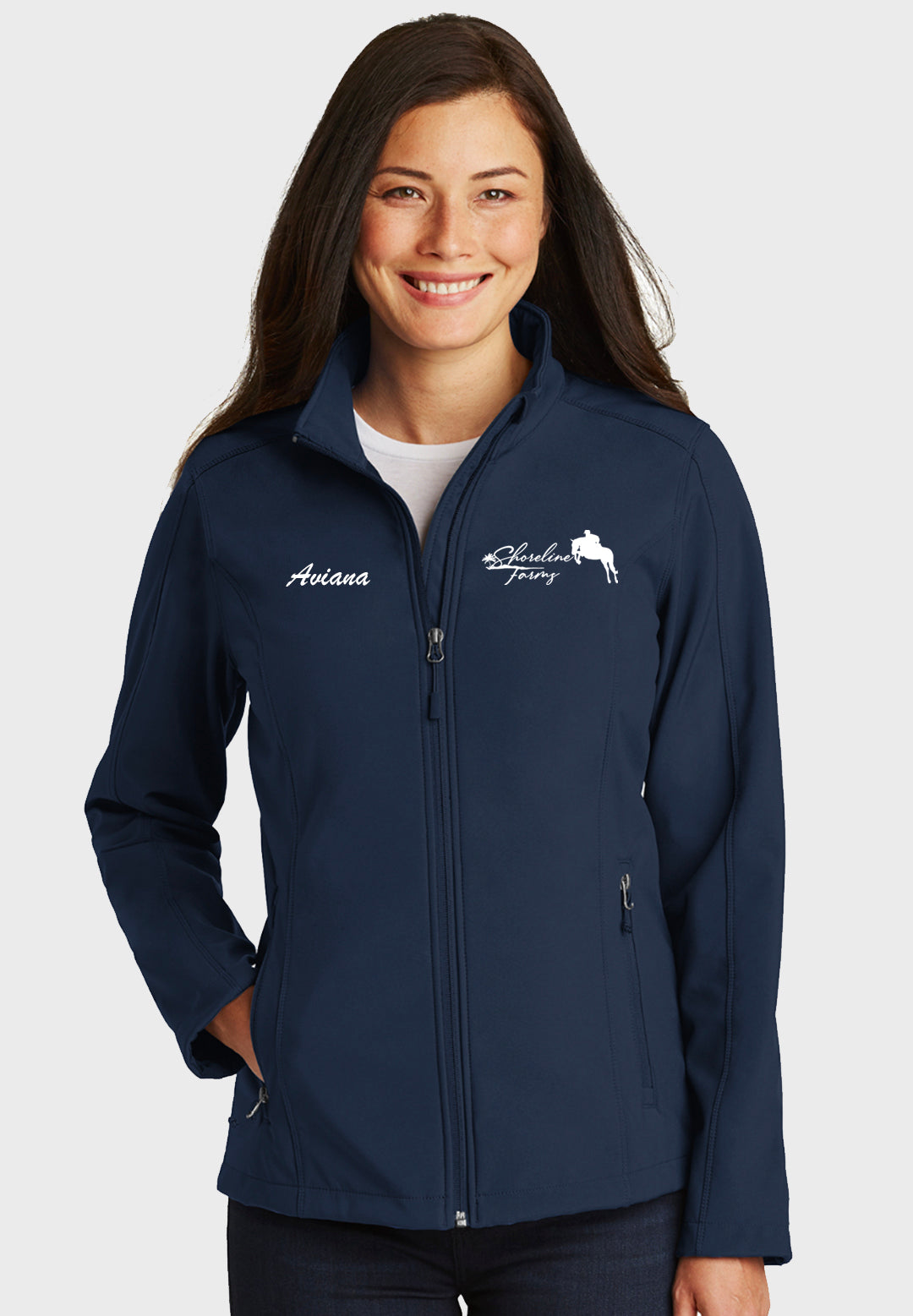 Shoreline Farms Port Authority® Core Navy Soft Shell Jacket - Men's/Ladies/Youth