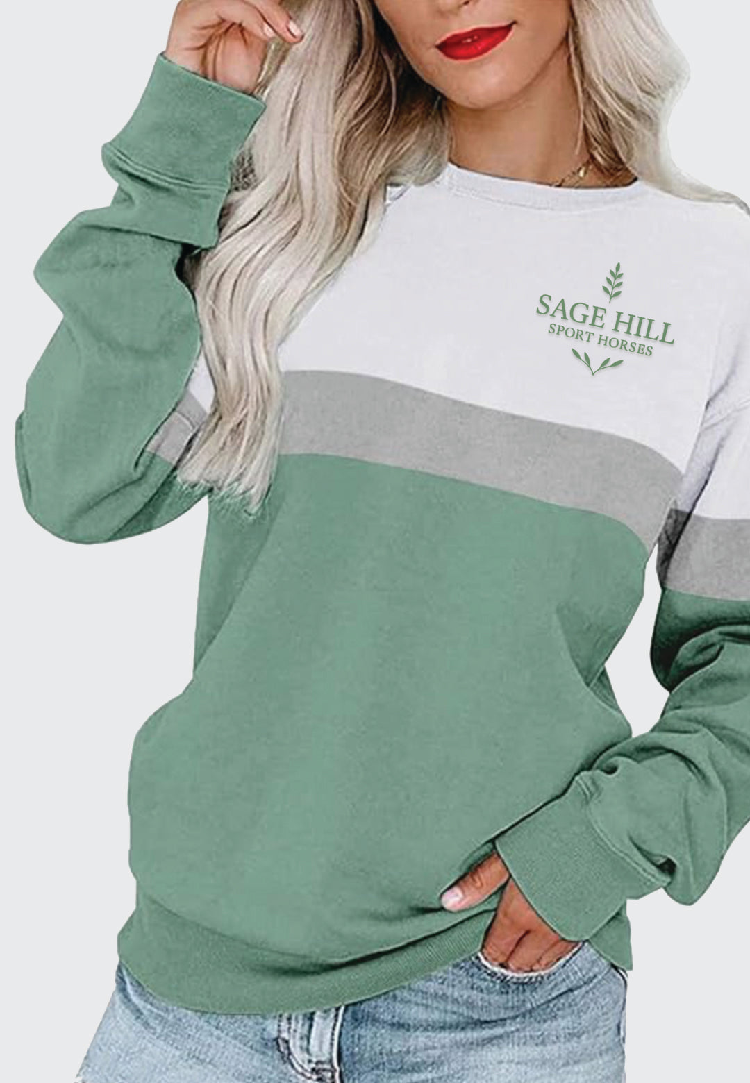 Sage Hill Sport Horses PGANDS Womens Lightweight Crew Neck Pullover