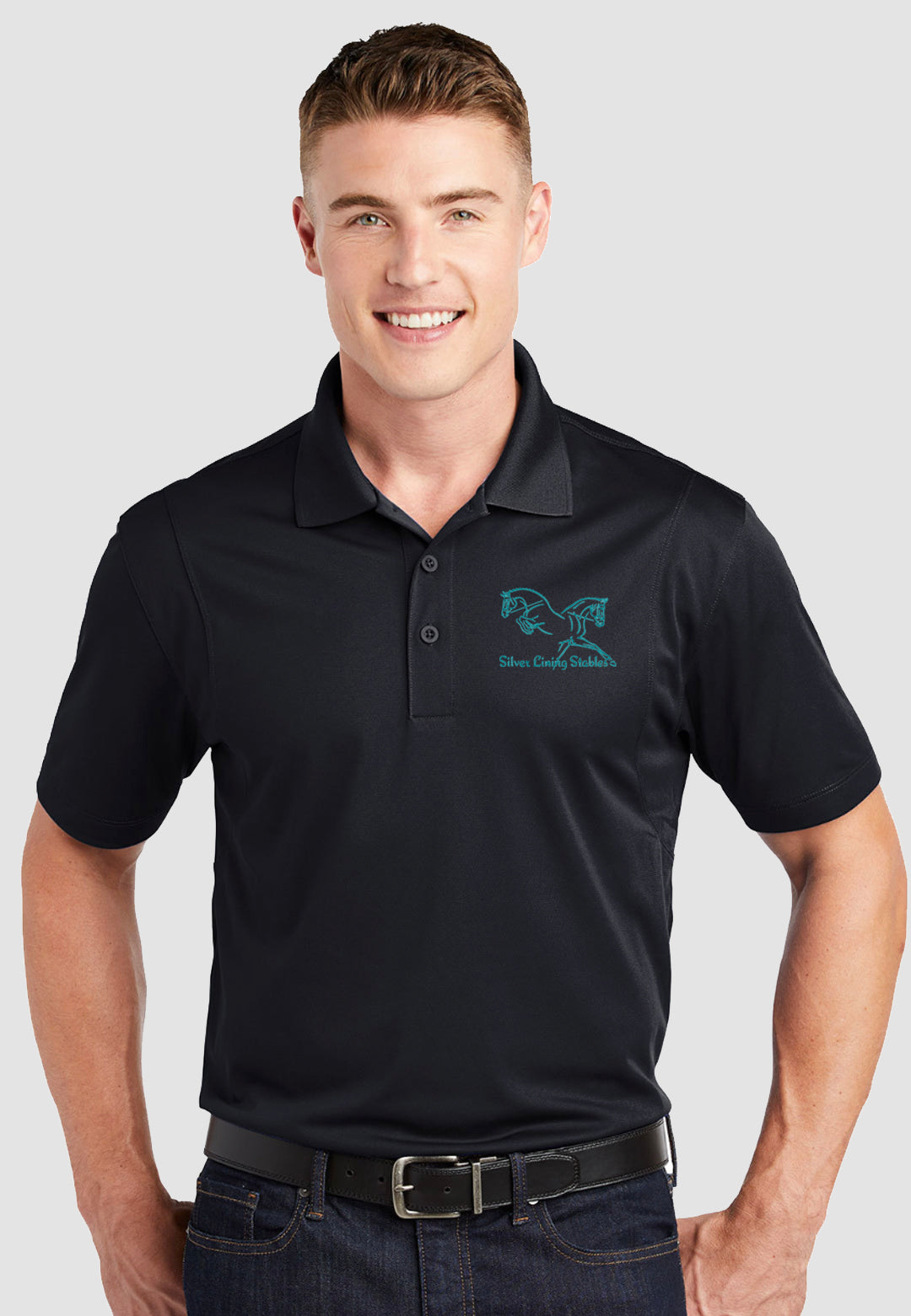 Silver Lining Stables Sport-Tek® Mens Sport-Wick® Polo - 3 color Options