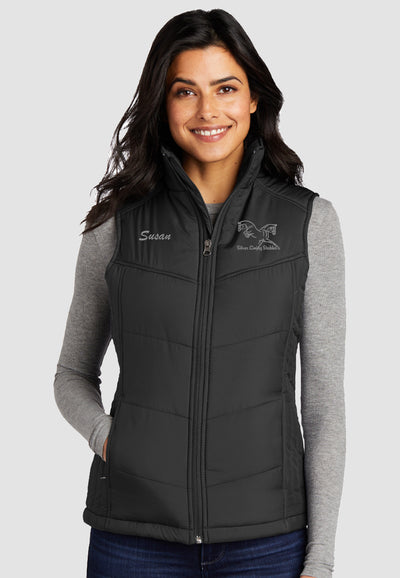 Silver Lining Stables Port Authority® Puffy Vest - Ladies + Mens Styles, 2 Color Options