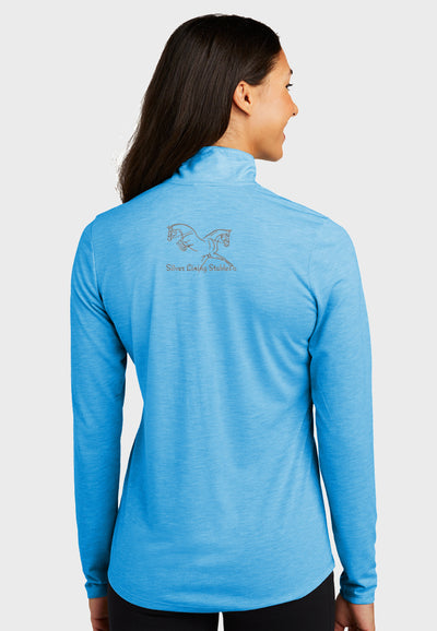 Silver Lining Stables Sport-Tek ® Ladies PosiCharge ® Tri-Blend Wicking 1/4-Zip Pullover - 2 Color Options