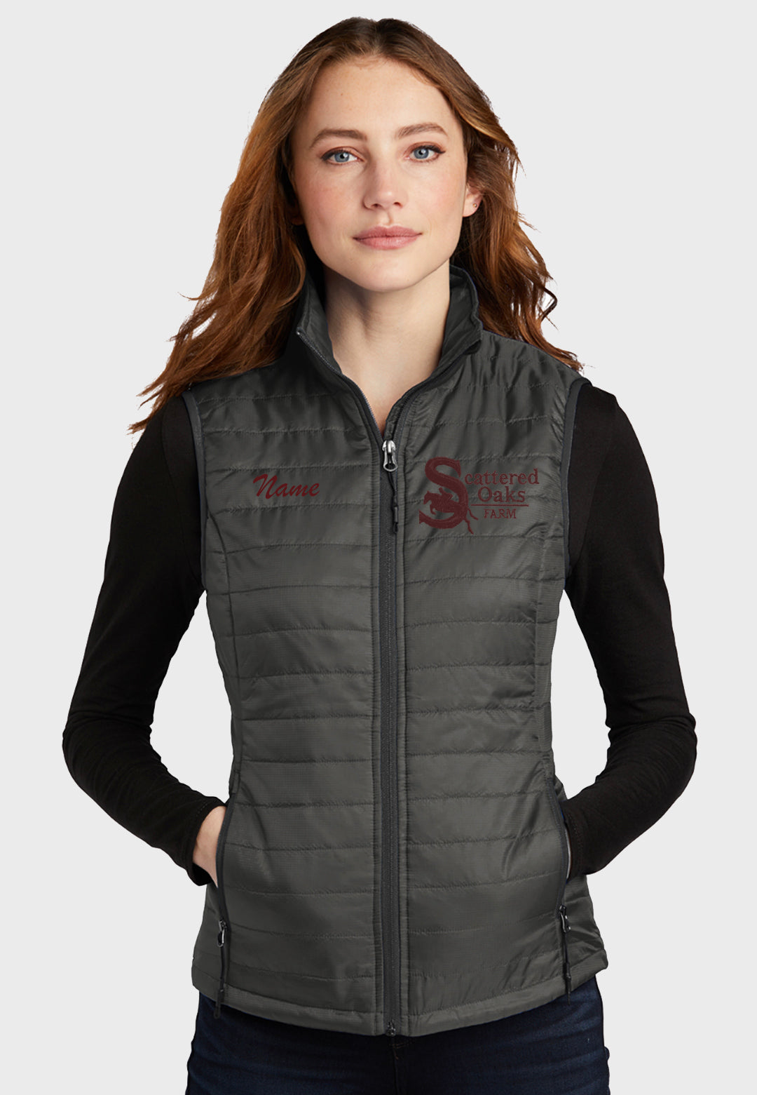 Scattered Oaks Farm Port Authority® Packable Puffy Vest - Ladies/Mens Styles