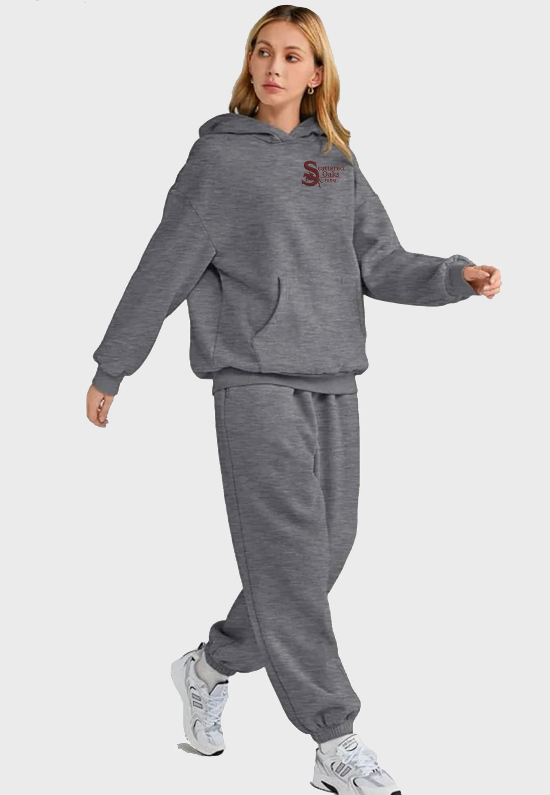 Scattered Oaks Farm 2-PIECE LOUNGE HOODIE OVERSIZED SWEATSUIT SET