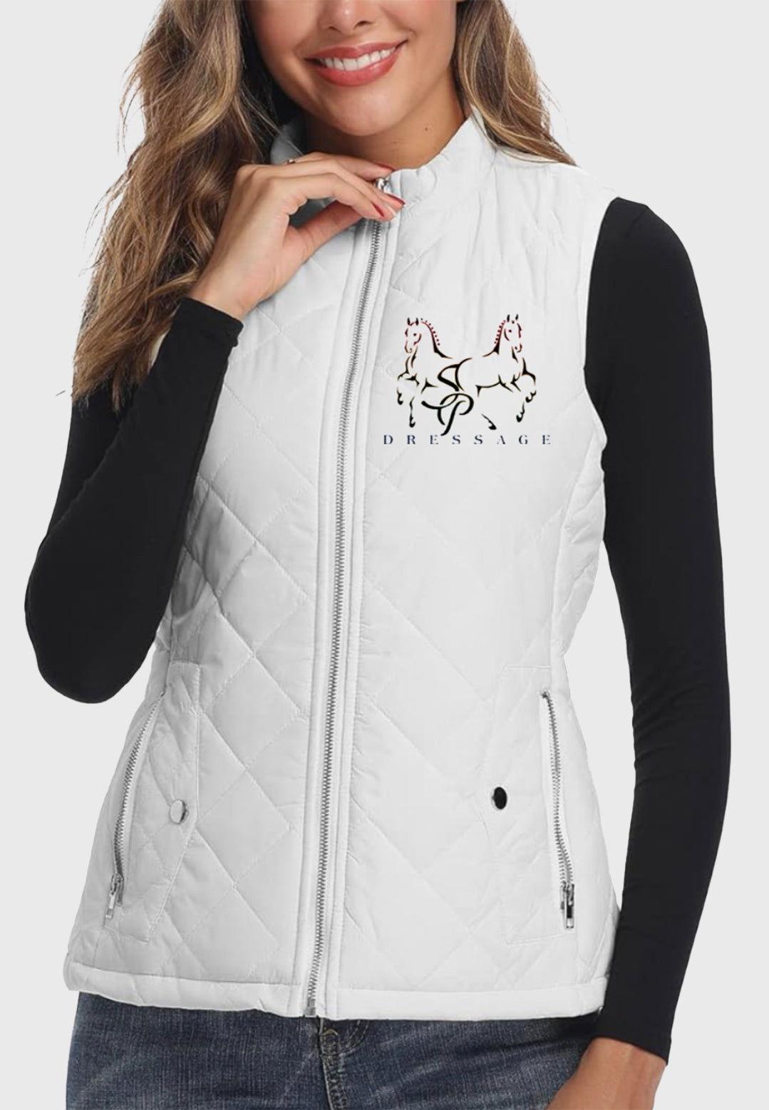 SP Dressage Fuinloth Women's Quilted Vest, 2 Color Options
