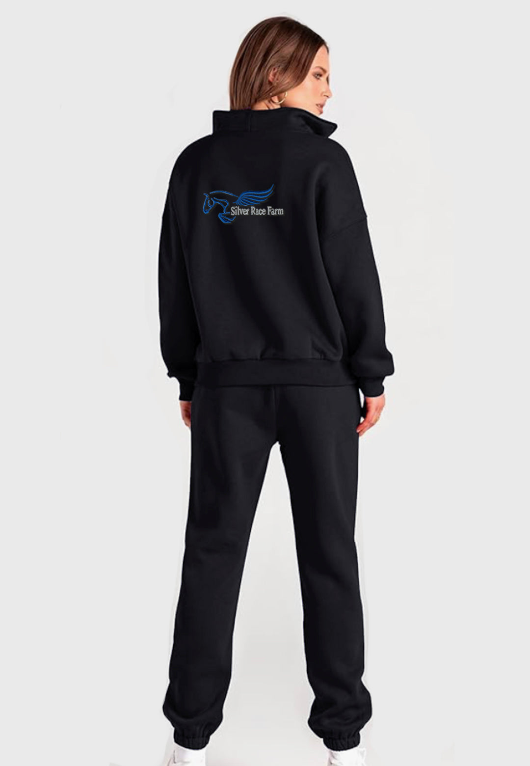 Silver Race Farm BTFBM 2-PIECE LOUNGE HOODIE OVERSIZED SWEATSUIT SET
