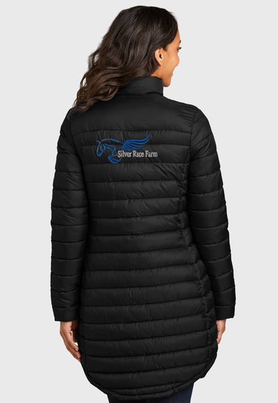 Silver Race Farm Port Authority® Ladies Horizon Puffy Long Jacket