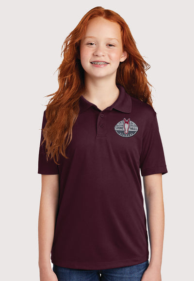 Stone Wall Stables Sport-Tek® Youth PosiCharge® RacerMesh® Polo - 2 Color Options