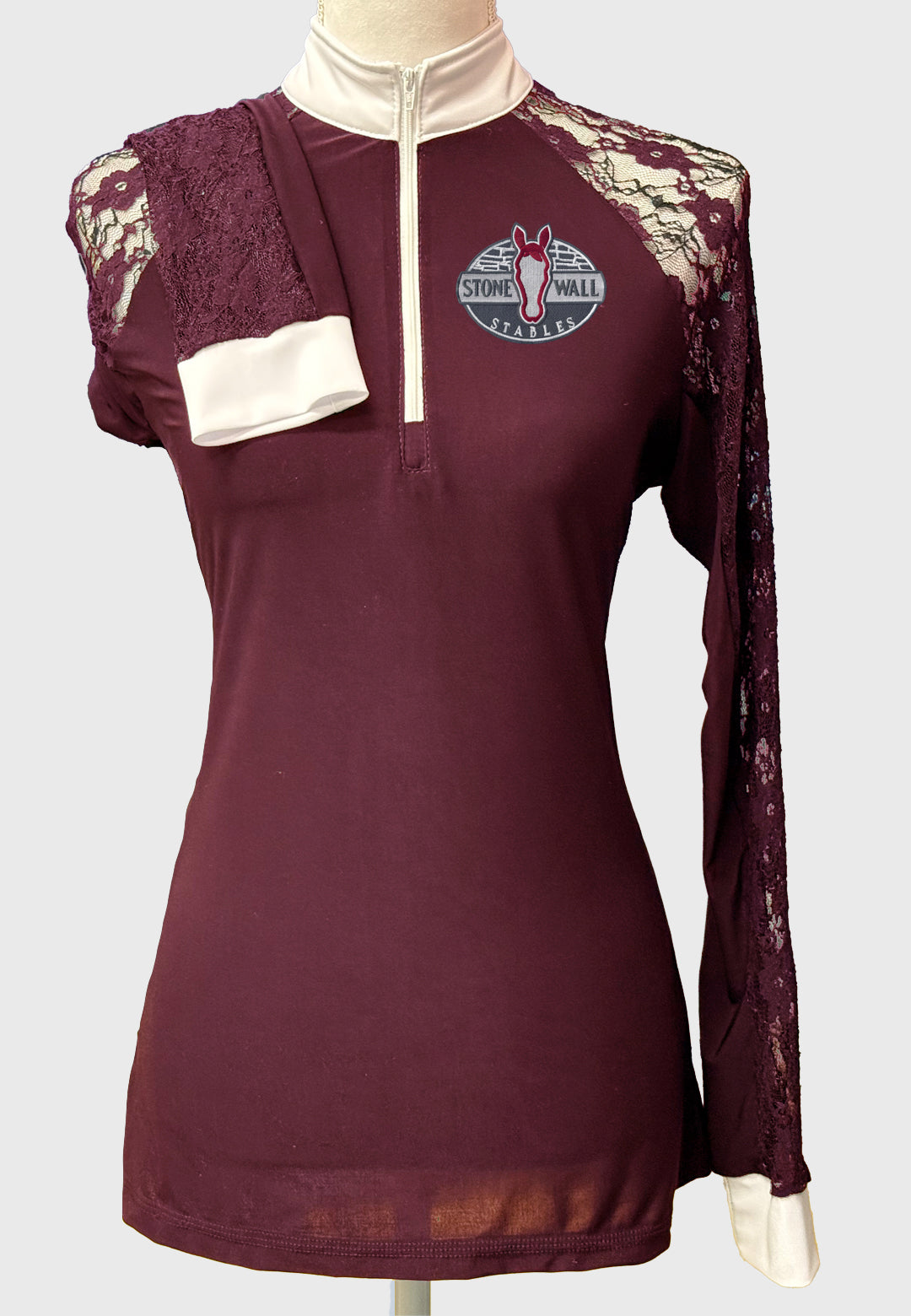 Stone Wall Stables Lace Show Shirt - Ladies + Youth Sizes