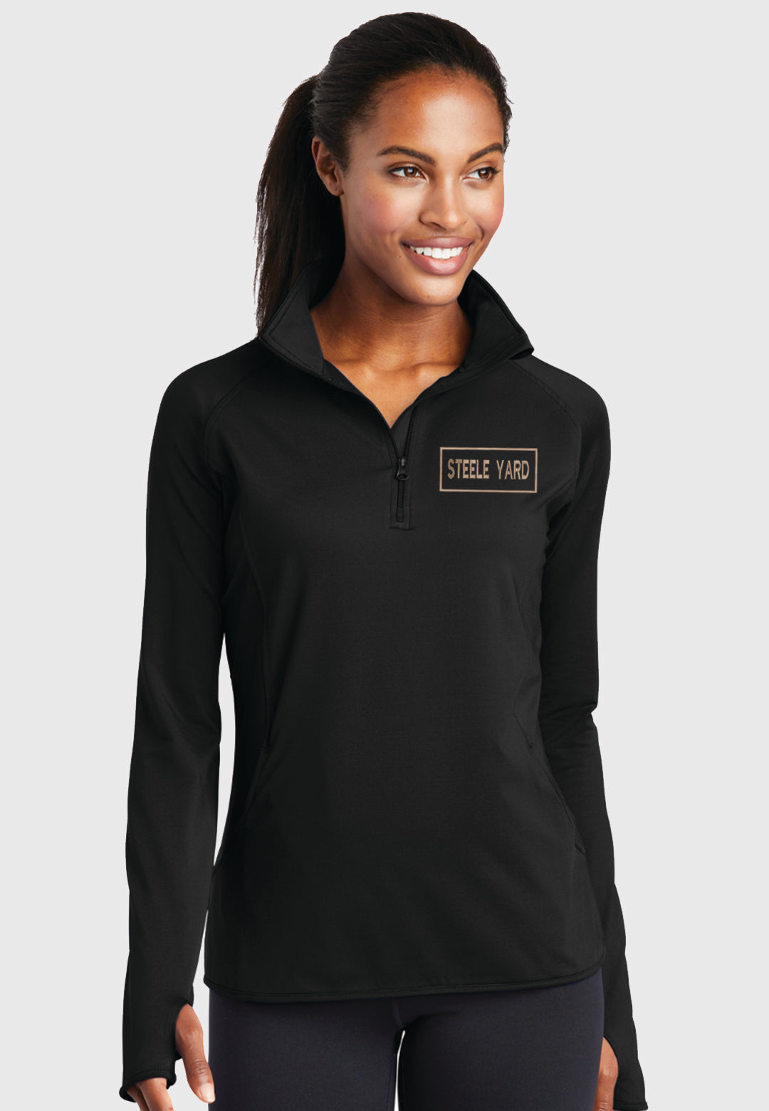 Steele Yard Sport-Tek® Ladies Sport-Wick® Stretch 1/2-Zip Pullover