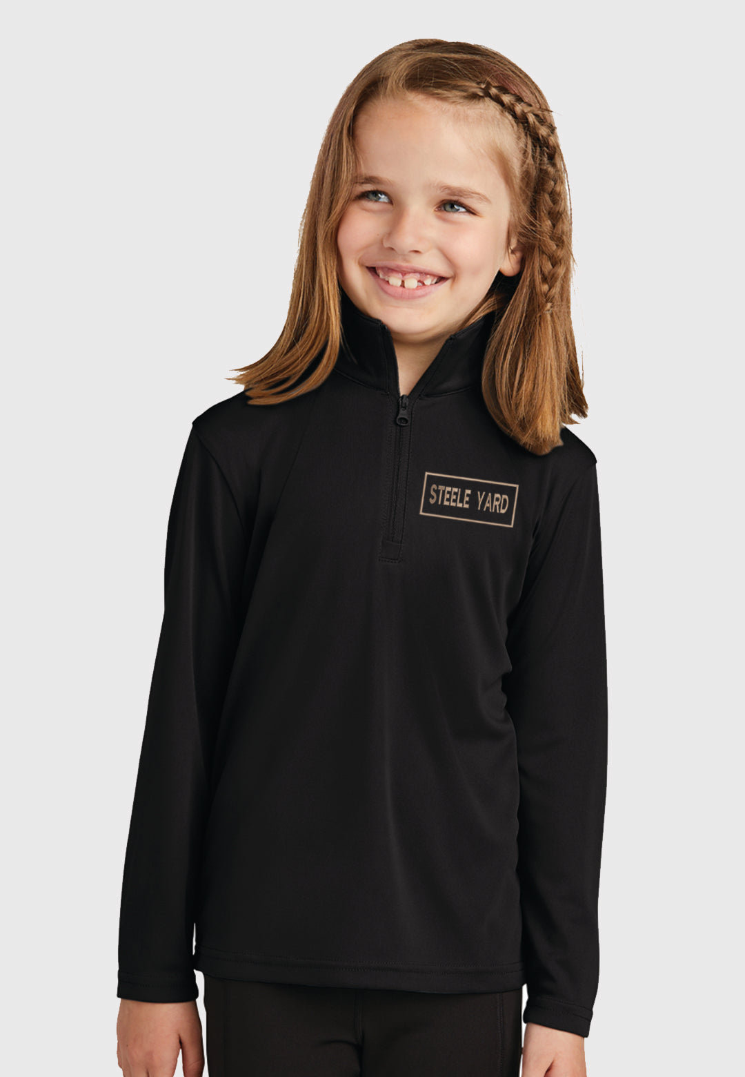 Steele Yard Sport-Tek ®Youth PosiCharge ®Competitor ™1/4-Zip Pullover