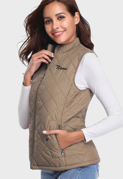 Steele Yard Fuinloth Women's Quilted Vest, 2 Color Options