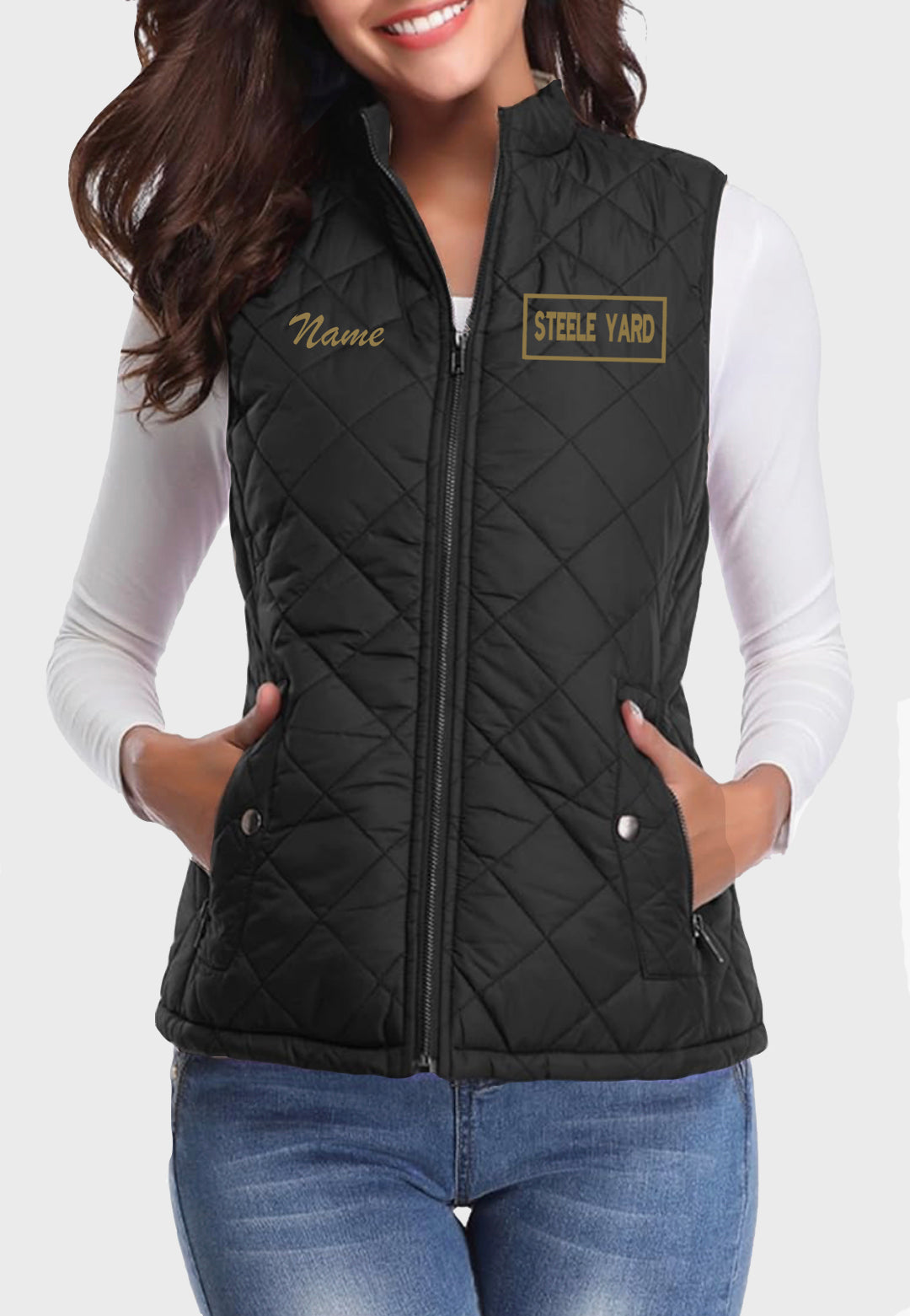 Steele Yard Fuinloth Women's Quilted Vest, 2 Color Options