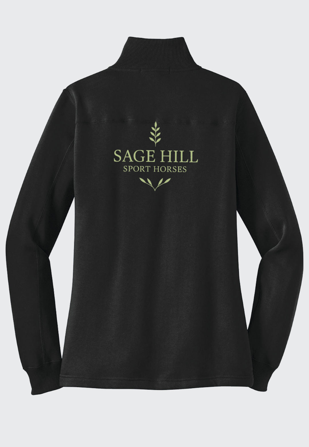 Sage Hill Sport Horses Sport-Tek® Black 1/4-Zip Sweatshirt - Ladies + Mens Sizes