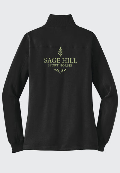 Sage Hill Sport Horses Sport-Tek® Black 1/4-Zip Sweatshirt - Ladies + Mens Sizes
