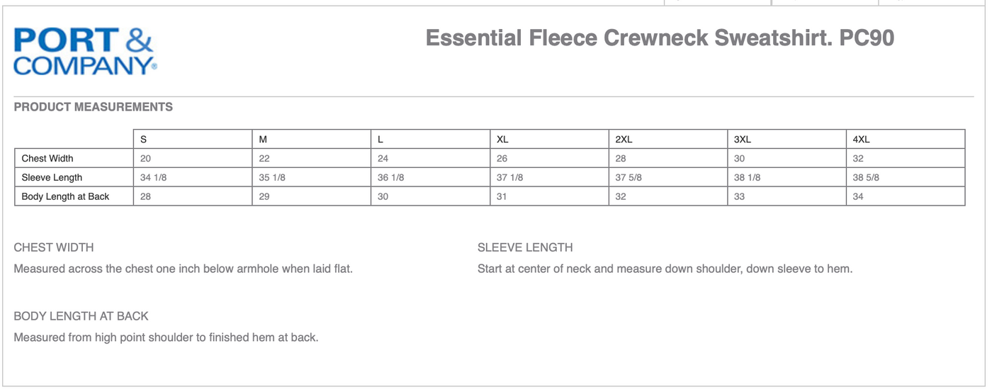 Five Star Equestrian Port & Company® Essential Fleece Crewneck Sweatshirt (Adult Unisex)