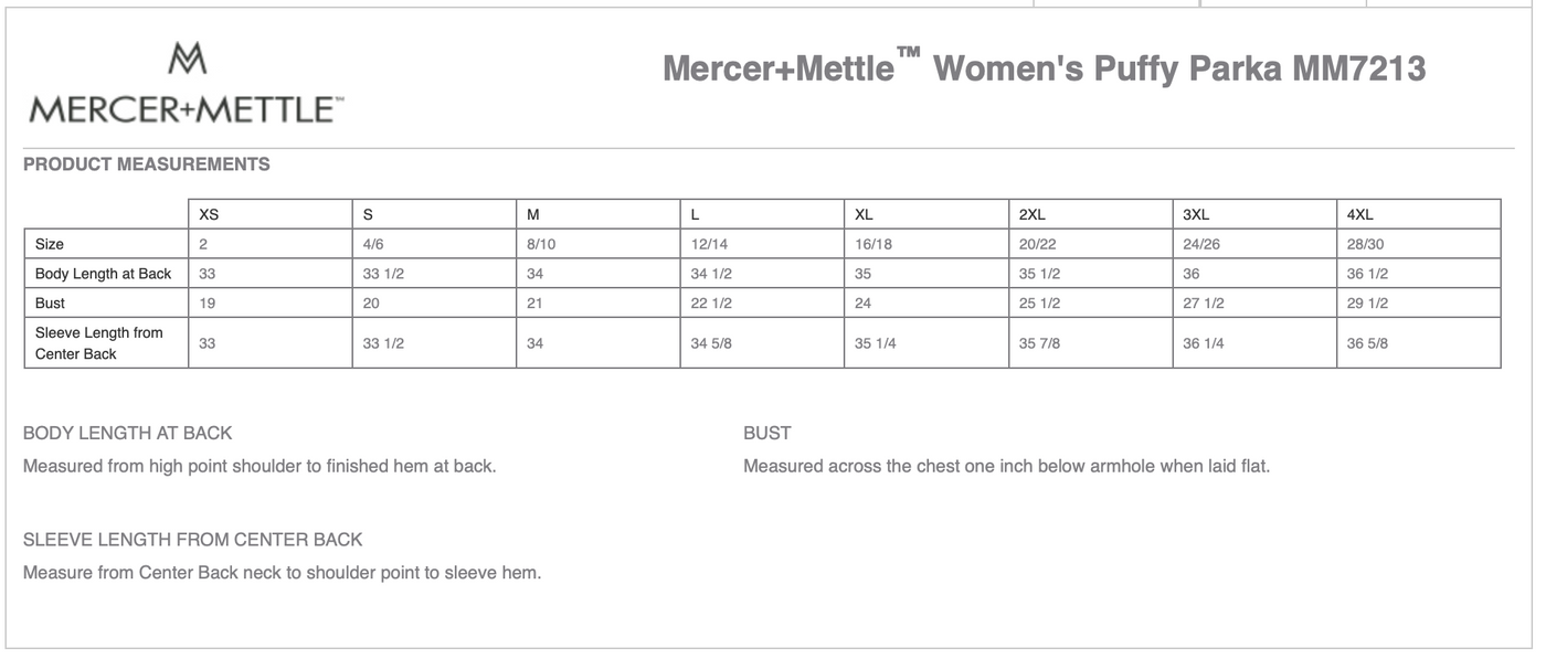 A Training Vision Mercer+Mettle™ Women’s Puffy Parka