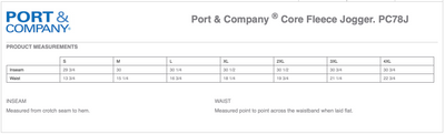 Teich Eventing Port & Company ® Core Fleece Jogger - Unisex Adult Sizes, 2 Color Options