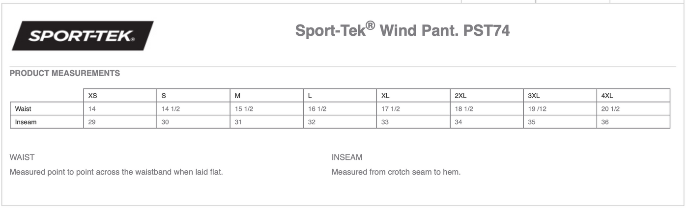 Fylicia Barr Eventing Sport-Tek® Pull-On Wind Pant  - Adult + Youth Sizes