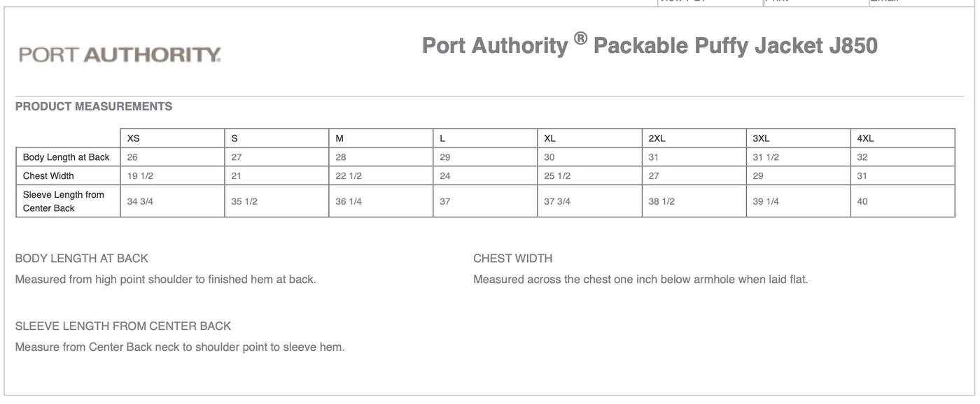 Kristen Chasnis Dressage Port Authority® Packable Down Jacket - Ladies + Mens Sizes, 2 Color Options