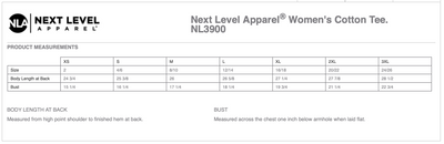 Next Level Apparel® Women’s Cotton Tee, 2 Color Options