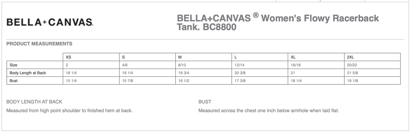 Mane Attraction BELLA+CANVAS ® Women’s Flowy Racerback Tank - 2 Color Options