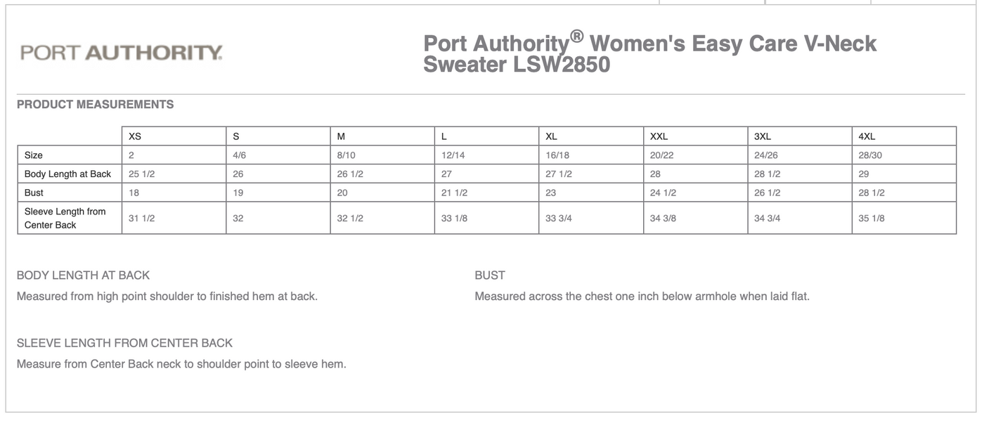 Third Gen Equestrian Center Port Authority® Women’s Easy Care V-Neck Sweater