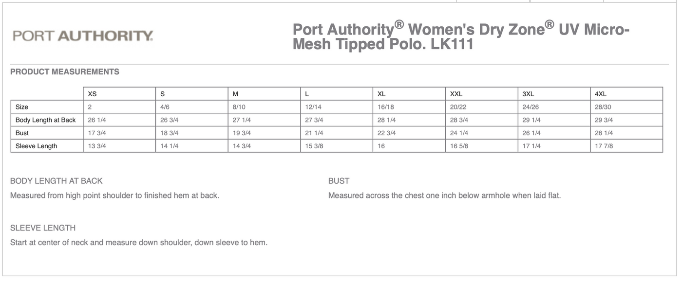 Fylicia Barr Eventing Port Authority® Dry Zone® UV Micro-Mesh Tipped Polo, Ladies + Mens Styles