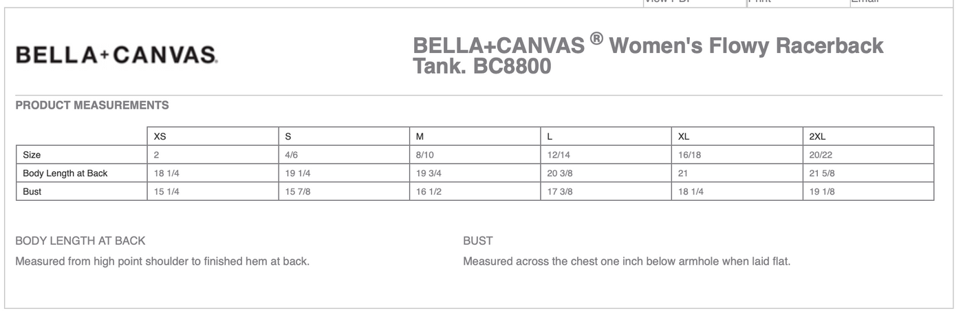 Natural Elegance Dressage BELLA+CANVAS ® Women’s Flowy Racerback Tank, 2 Color Options