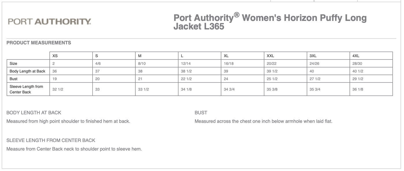 CPM Equestrian Port Authority® Ladies Horizon Puffy Long Jacket