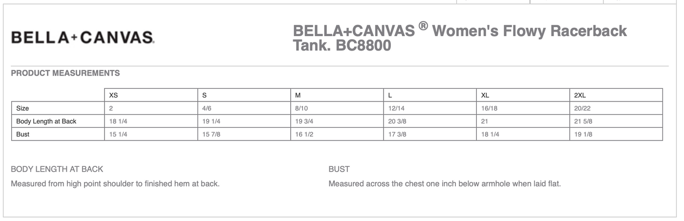 Fox Ridge Farm BELLA+CANVAS ® Women’s Flowy Racerback Tank - 2 Color Options