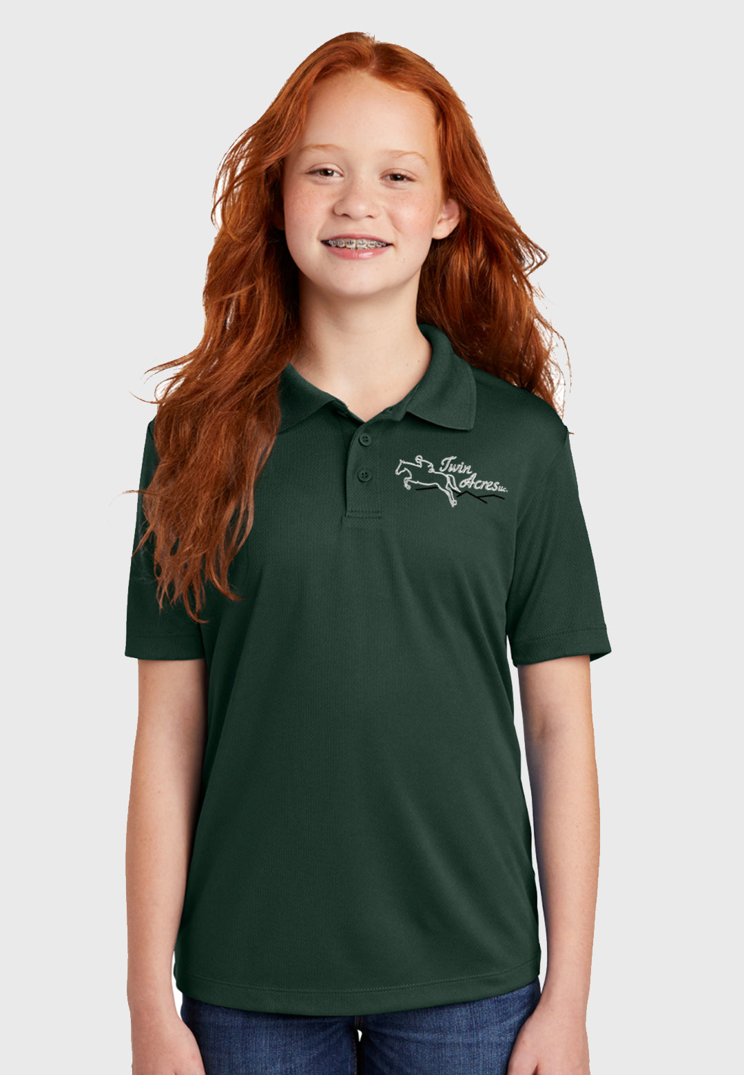 Twin Acres Sport-Tek® Youth PosiCharge® RacerMesh® Polo - 3 Color Options