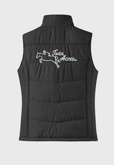Twin Acres Port Authority® Black Puffy Vest - Ladies/Mens Styles