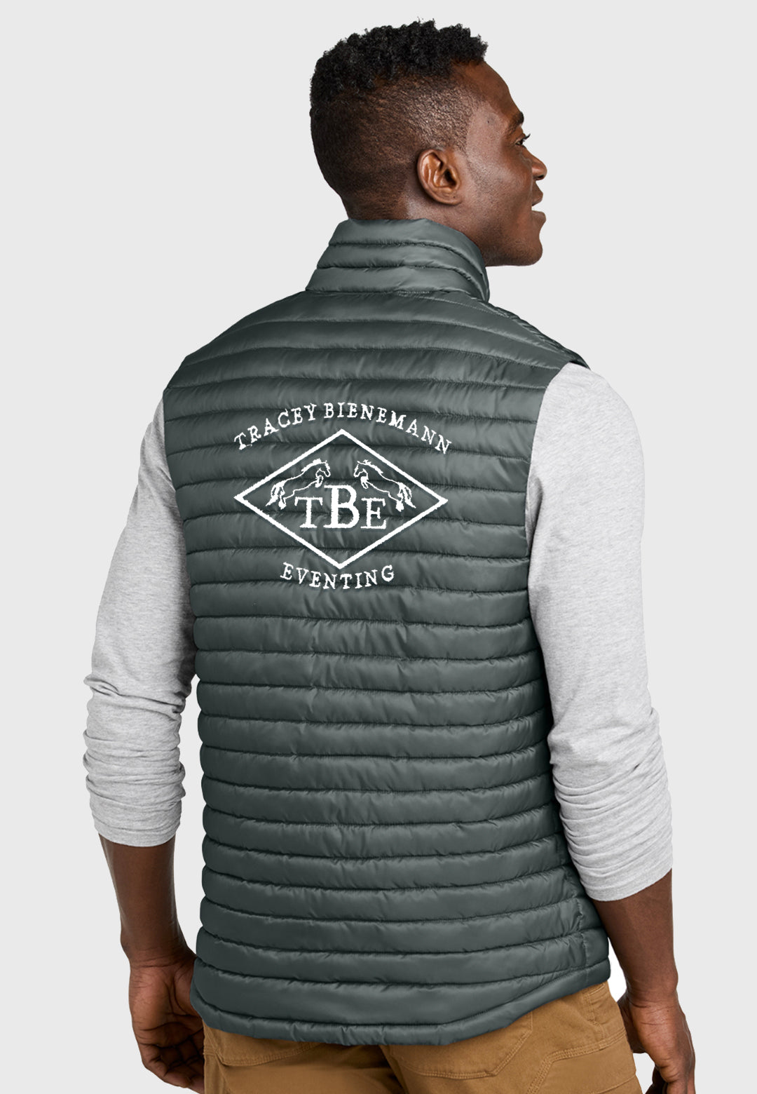 Tracey Bienemann Eventing Eddie Bauer® Mens Packable Quilted Vest - 2 Color Options