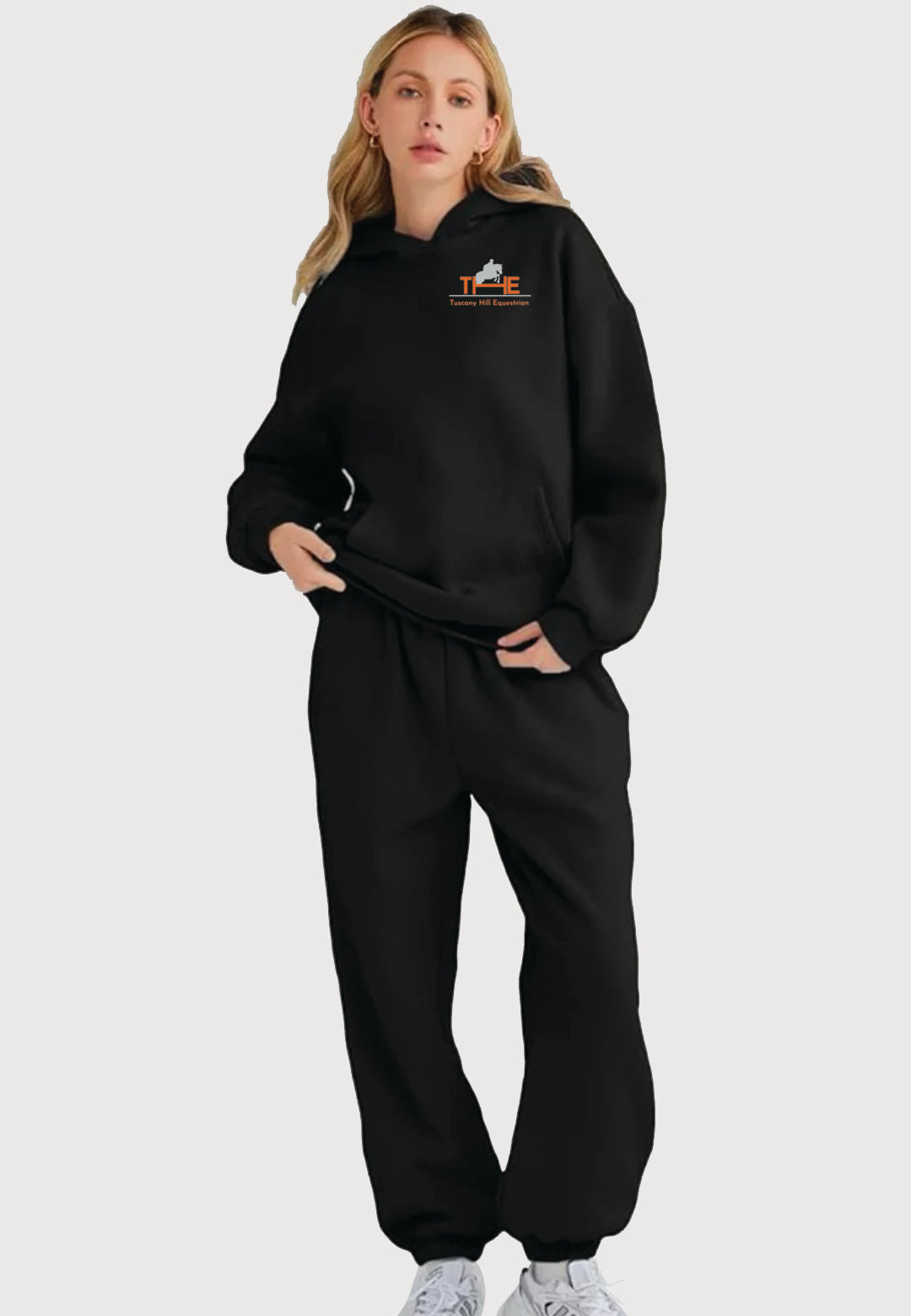 Tuscany Hill Equestrian 2-PIECE LOUNGE HOODIE OVERSIZED SWEATSUIT SET