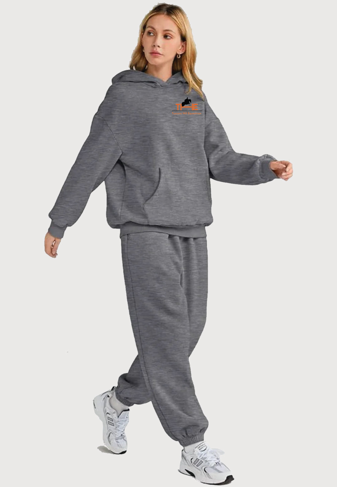 Tuscany Hill Equestrian 2-PIECE LOUNGE HOODIE OVERSIZED SWEATSUIT SET