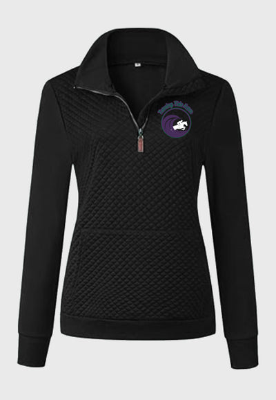 Turning Tide Farm BTFBM Ladies Quilted 1/4 Zip Sweatshirt, 3 Color Options