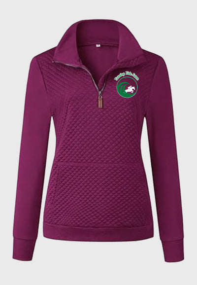 Turning Tide Farm BTFBM Ladies Quilted 1/4 Zip Sweatshirt, 3 Color Options