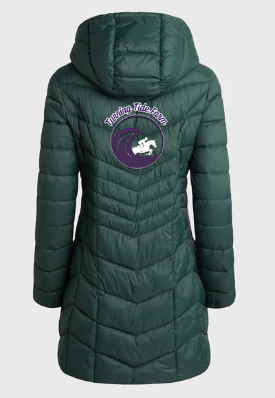 Turning Tide Farm Reebok Womens Long Puffer Jacket, 2 Color Options