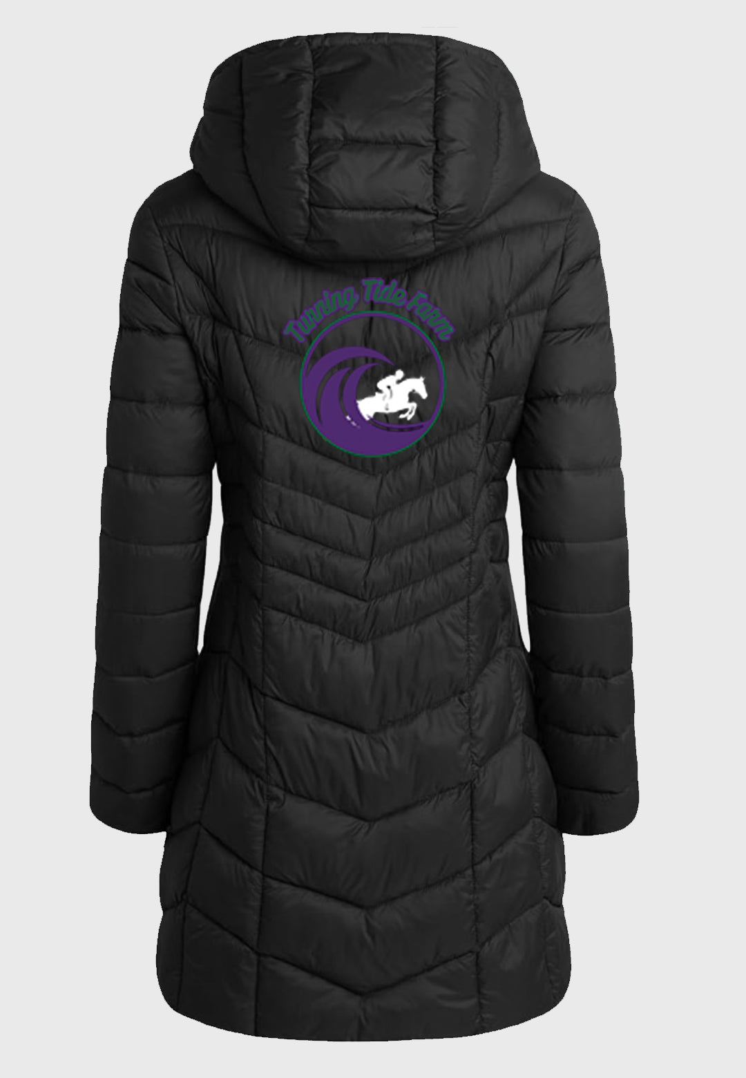 Turning Tide Farm Reebok Womens Long Puffer Jacket, 2 Color Options