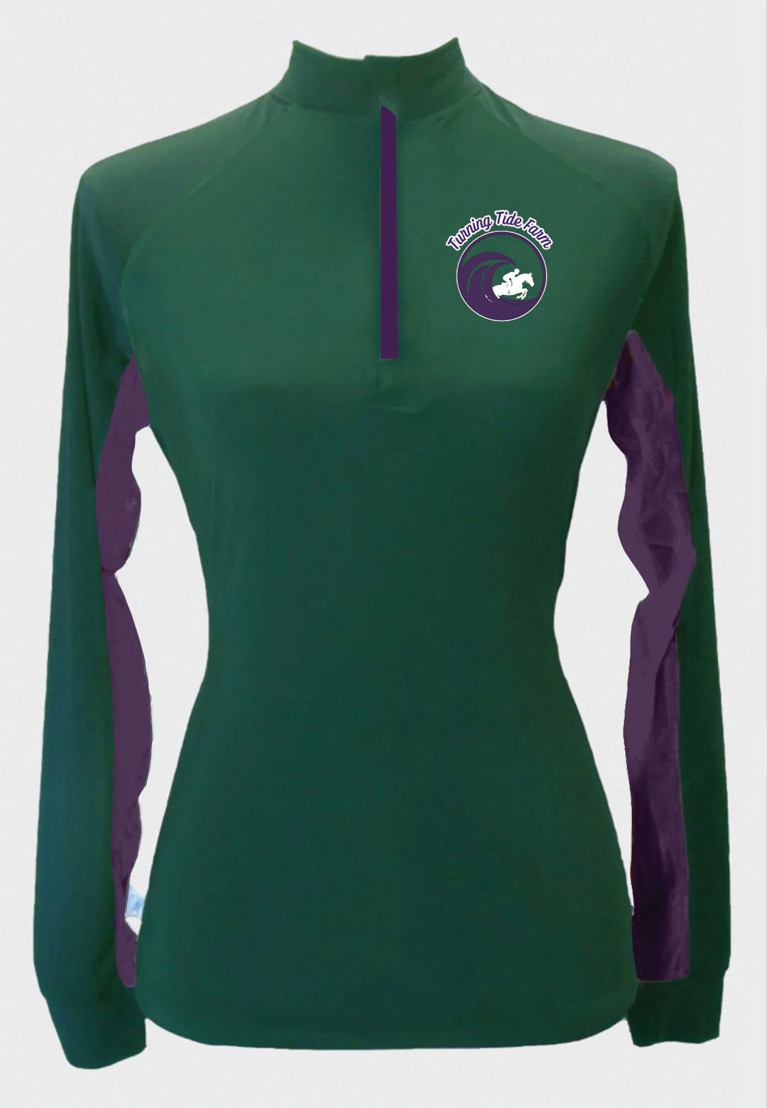 Turning Tide Farm Long Sleeve Custom Sun Shirt with Contrasting Accents, Adult + Youth Sizes
