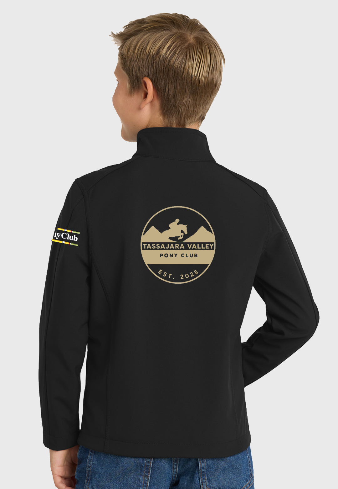 Tassajara Valley Pony Club Port Authority® Core Black Soft Shell Jacket - Youth Sizes