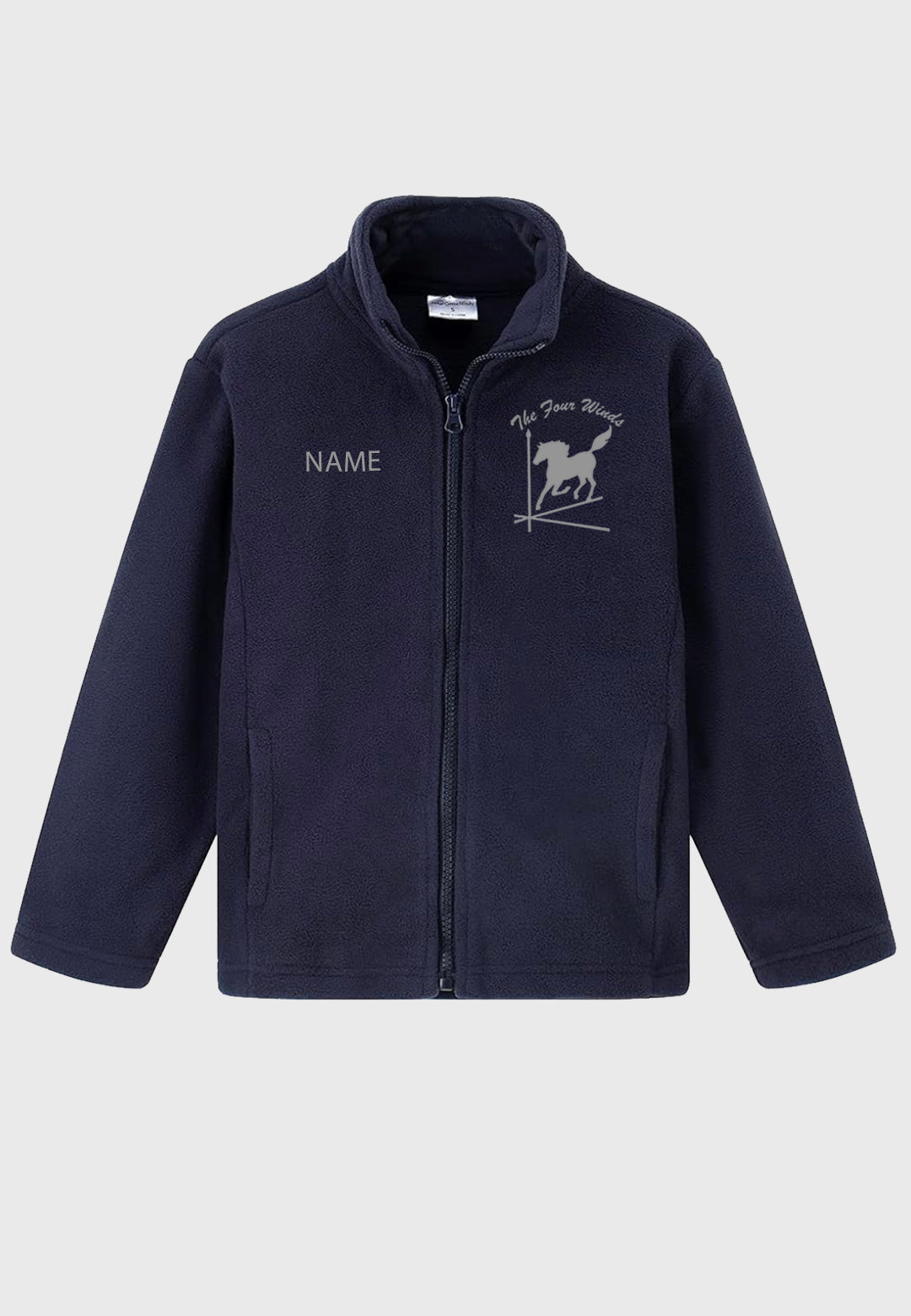 The Four Winds Youth Full Zip Soft Polar Fleece Jacket with Pockets