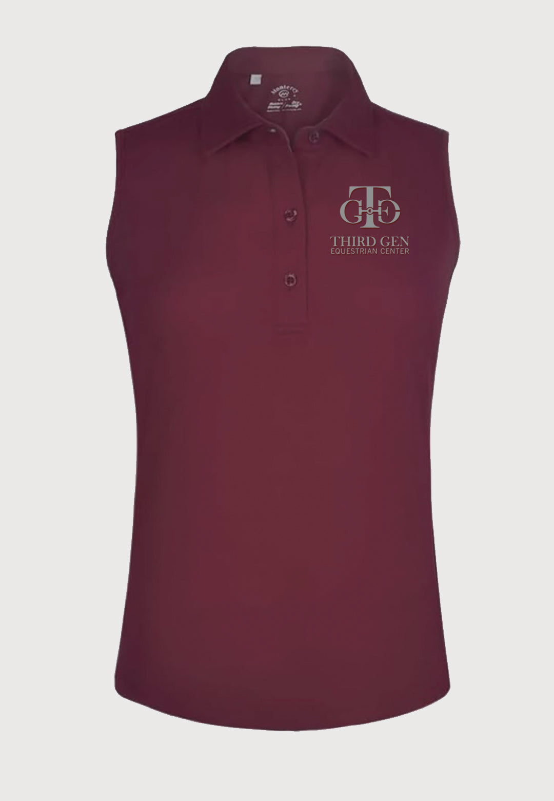 Third Gen Equestrian Center Monterey Club Women's Microfiber Collared Sleeveless Polo