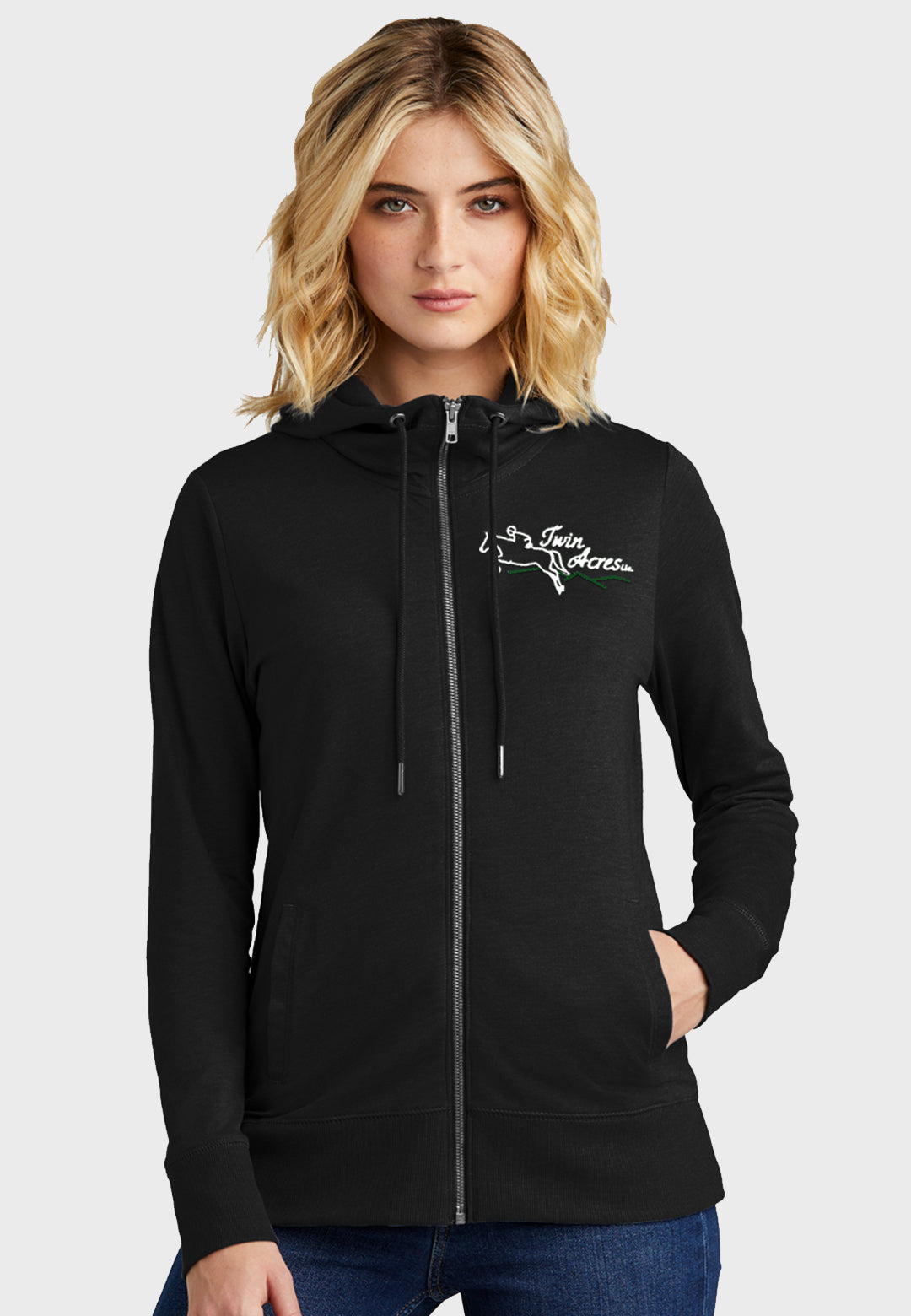 Twin Acres District® Women’s Featherweight French Terry™ Full-Zip Hoodie