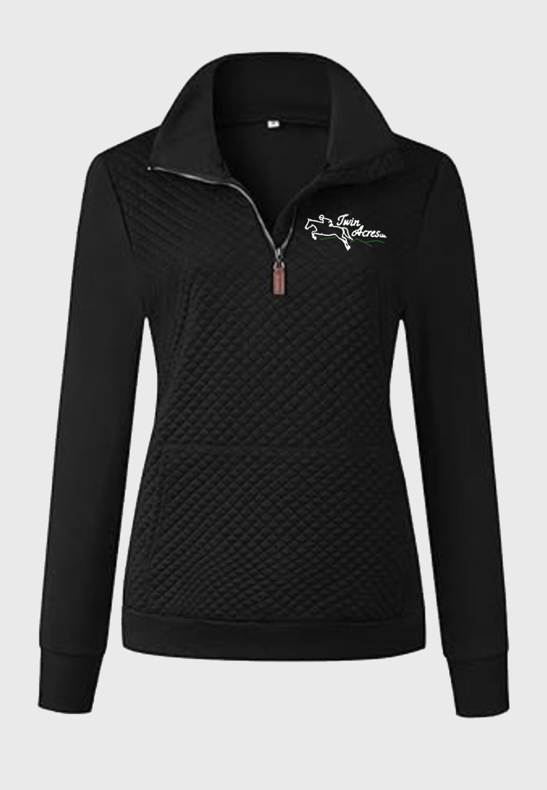 Twin Acres BTFBM Ladies Quilted 1/4 Zip Sweatshirt, 2 Color Options