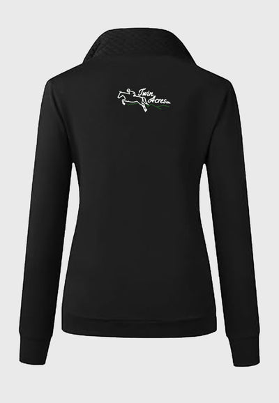 Twin Acres BTFBM Ladies Quilted 1/4 Zip Sweatshirt, 2 Color Options