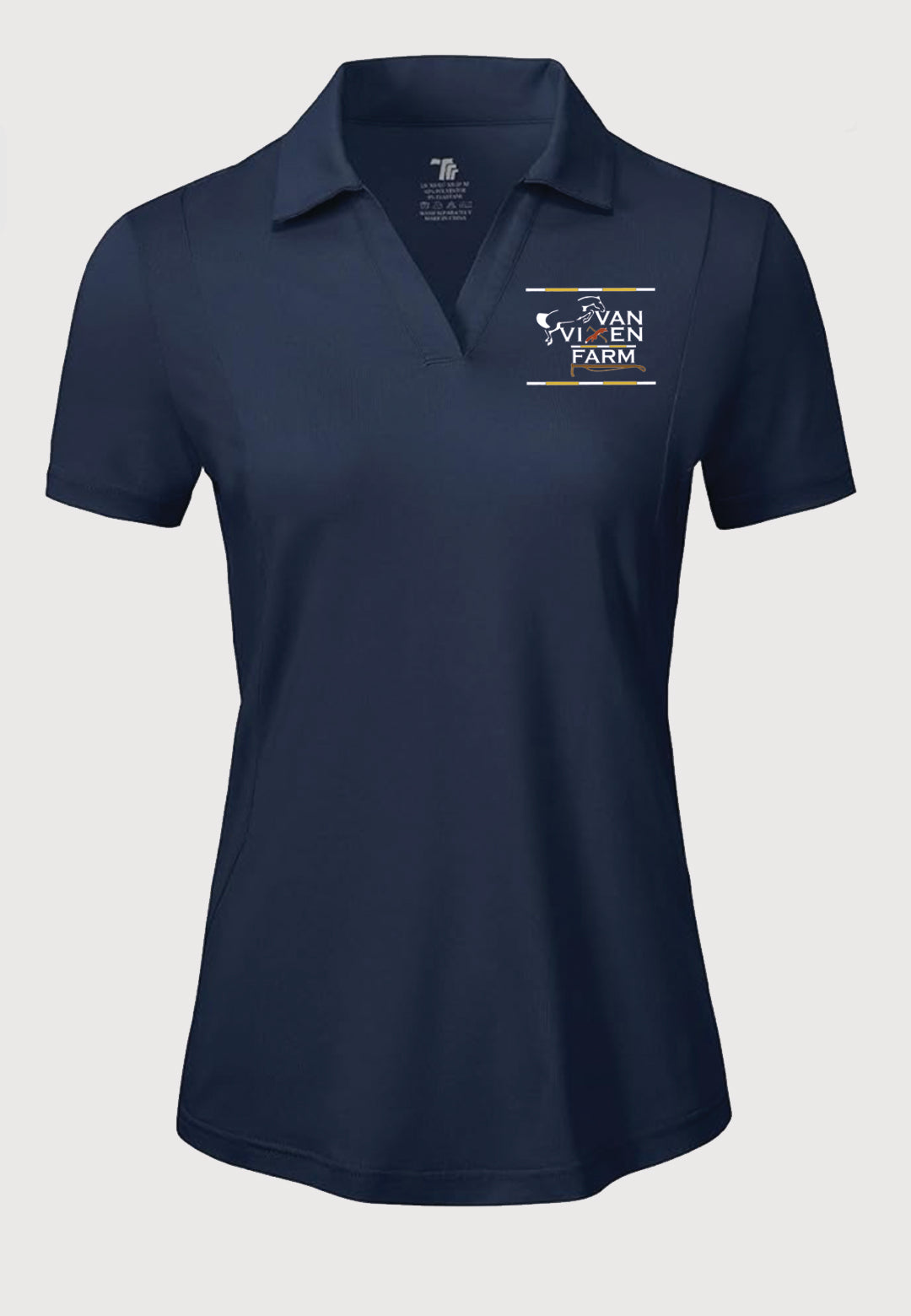 Van Vixen Farm BGOWATU Women's Short Sleeve Polo Shirt