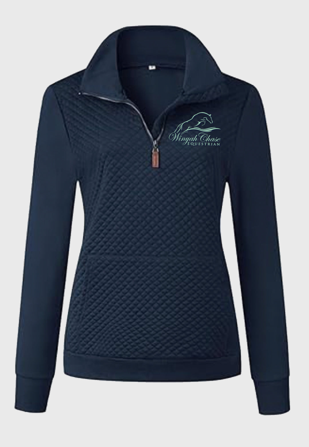 Winyah Chase Equestrian Ladies Quilted 1/4 Zip Sweatshirt